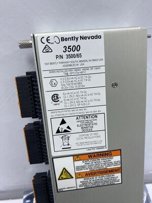 Bently Nevada 3500/65-01-00 172103-01 Temperature Monitor for Real-time Monitoring of Multi-channel Temperature Signals with Robust Industrial Design