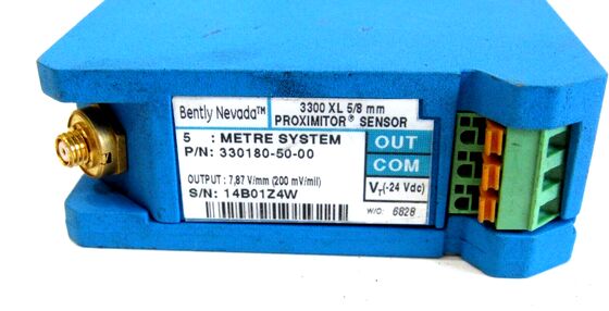 Bently Nevada 330180-50-00 3300 XL Proximitor Sensor with API 670 Compliance RFI/EMI Immunity and ClickLoc Connectors