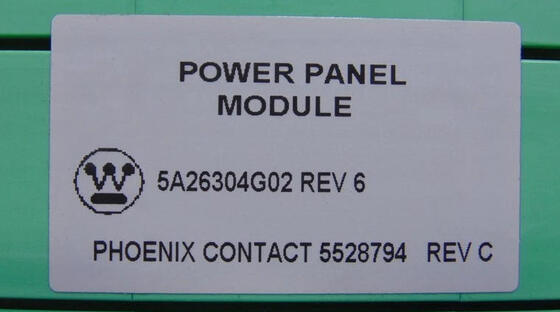 Westinghouse Ovation 5A26304G02 Power Panel Module with 24 VDC Input Overcurrent Protection and Hot-Swappable Design